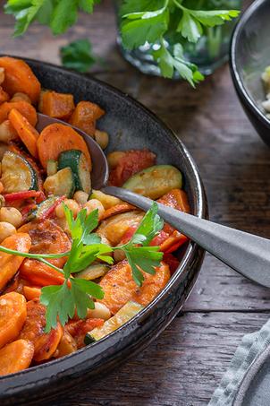 Kichererbsen Tajine Marrakesch