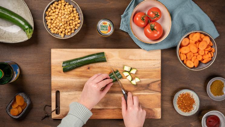 Kichererbsen Tajine Marrakesch