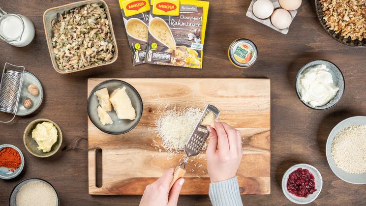 Vegetarischer Nussbraten mit Kartoffel-Selleriepüree