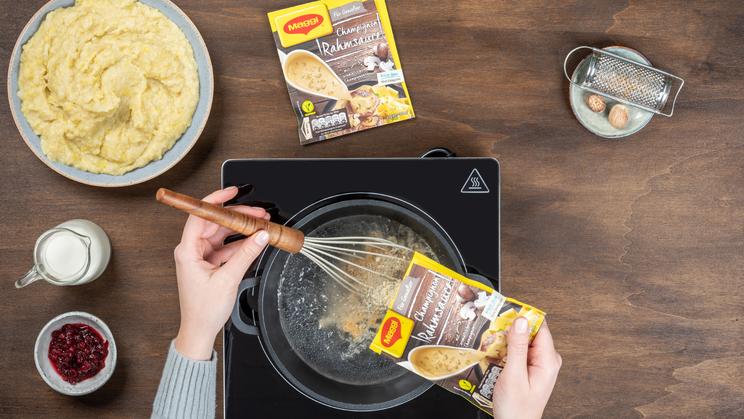 Vegetarischer Nussbraten mit Kartoffel-Selleriepüree