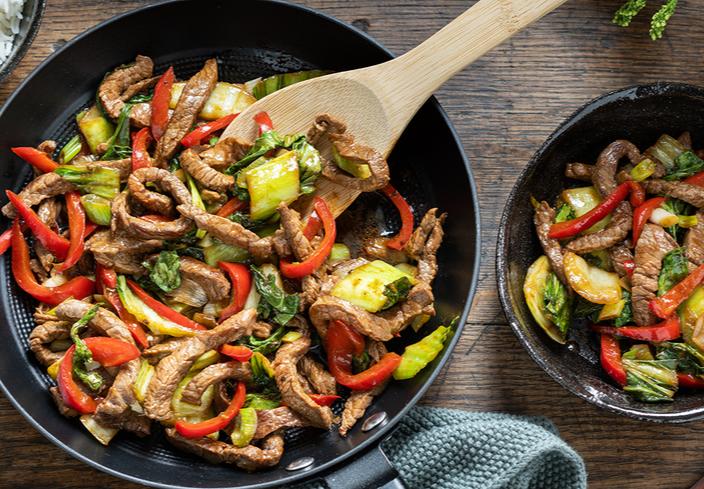 Teriyaki de carne Pak Choi