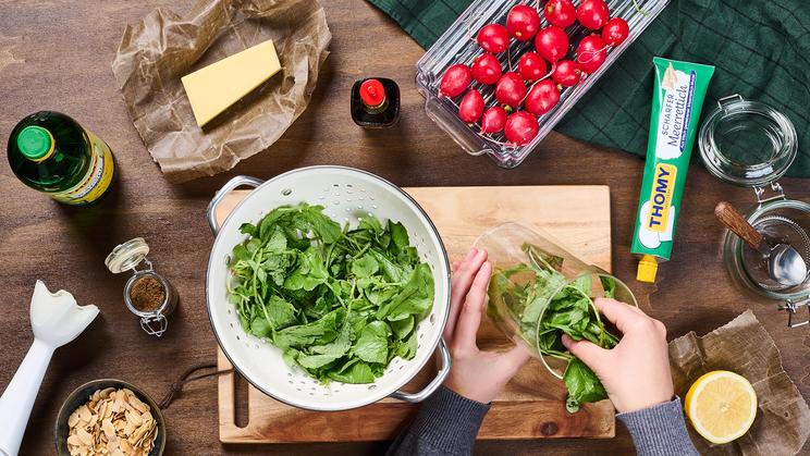 Radieschenblätter-Pesto