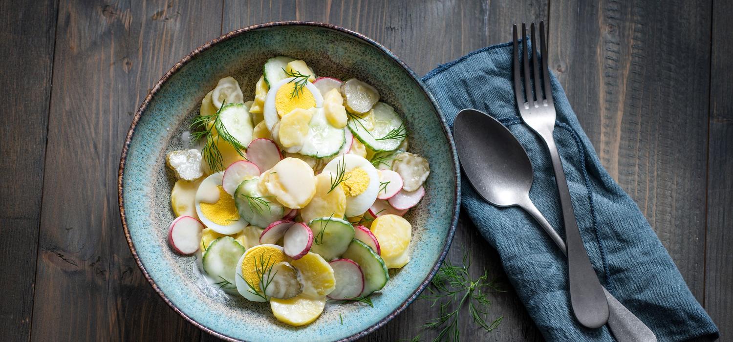 Kartoffelsalat mit Radieschen