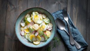 Kartoffelsalat mit Radieschen