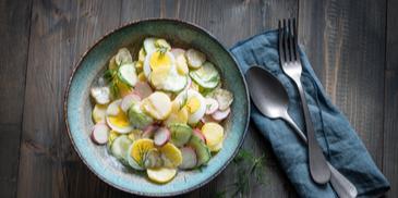 Kartoffelsalat mit Radieschen