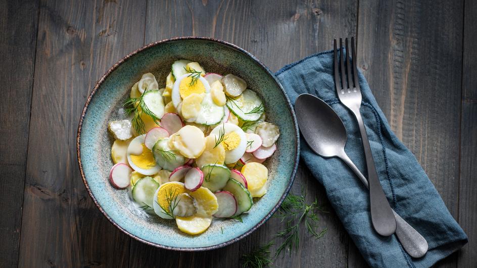 Kartoffelsalat mit Radieschen