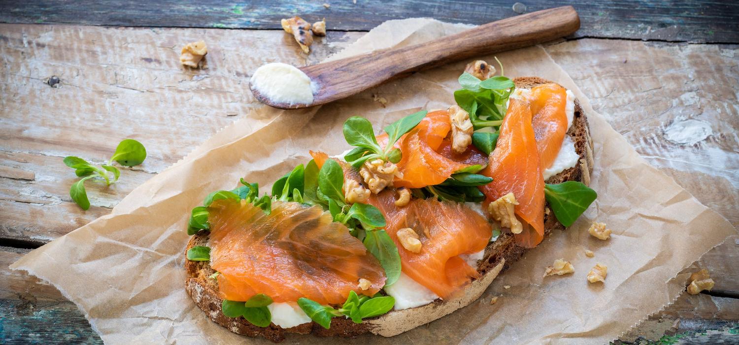 Lachs-Meerrettich Brot