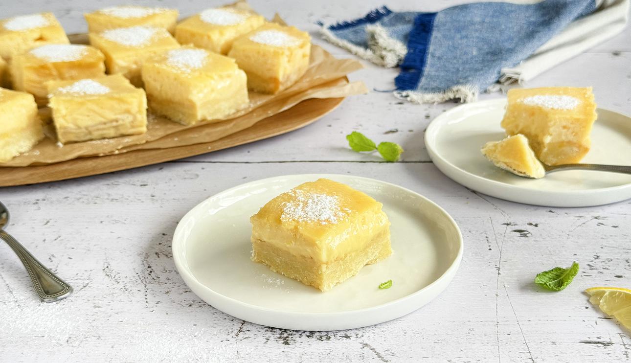 Lemon bars (pastelitos de limón)