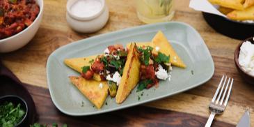 Polentaschnitten mit Ratatouille