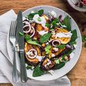 Auberginensalat mit Tahini-Dressing