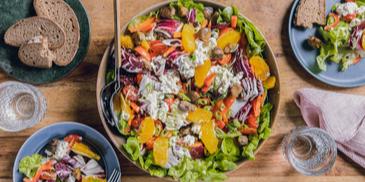 Wintersalat mit Maronen und Orangen