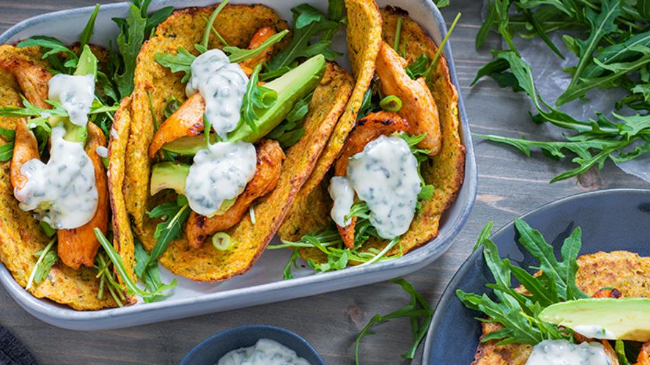 Gefüllte Möhren-Zucchini-Tacos