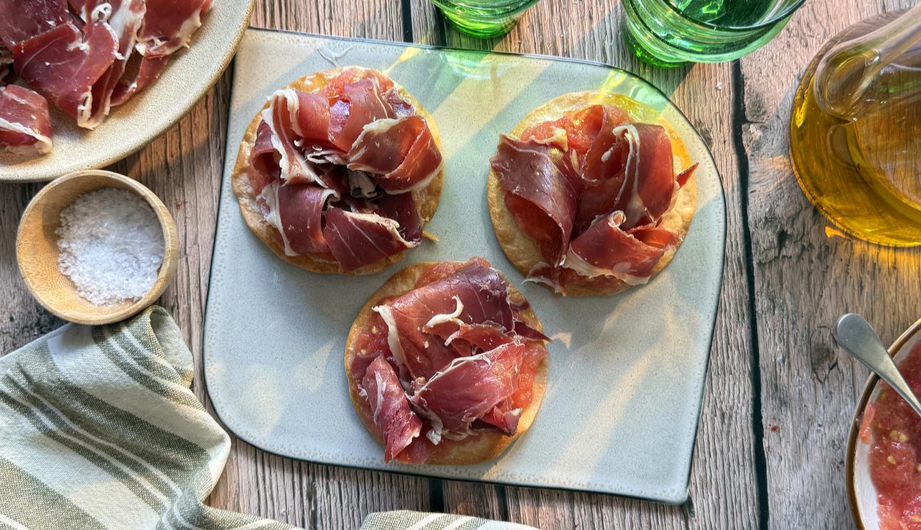 Montadito de jamón ibérico