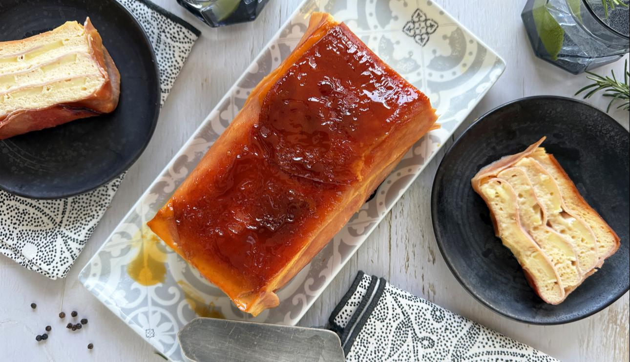 Pastel de jamón y queso