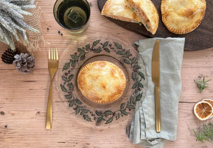 Pastelitos de salmón a la naranja con espárragos