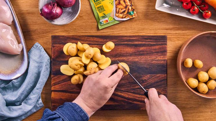 Balsamico-Hähnchen mit Ofengemüse