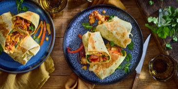 Chicken-Wraps Asia Style