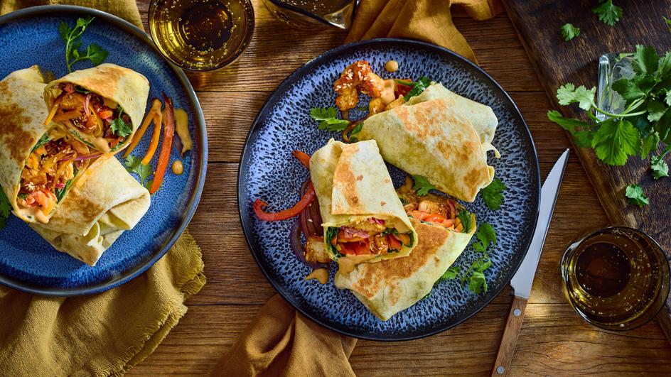 Chicken-Wraps Asia Style