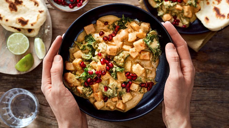 Grünkohl-Curry mit Süßkartoffeln