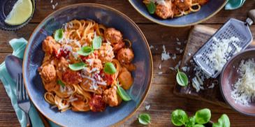 Pasta mit Salsiccia-Bällchen