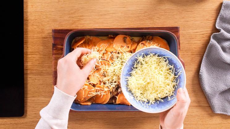 Süßkartoffel-Hackfleisch-Auflauf