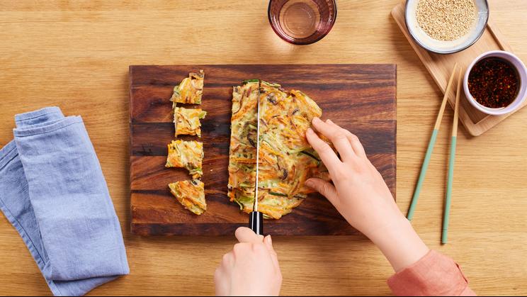 Yachaejeon - Koreanische Gemüse-Pancakes