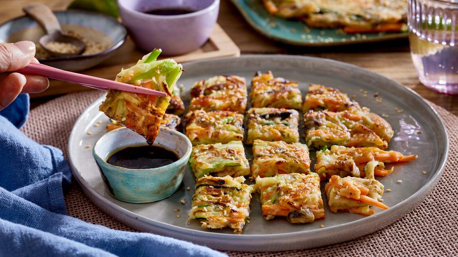 Yachaejeon - Koreanische Gemüse-Pancakes