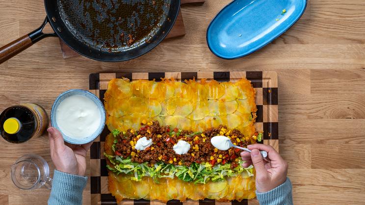 Kartoffelwrap Mexican-Style
