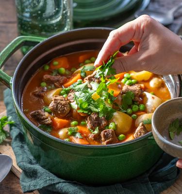 Rindfleischeintopf mit Gemüse