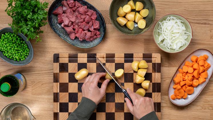 Rindfleischeintopf mit Gemüse