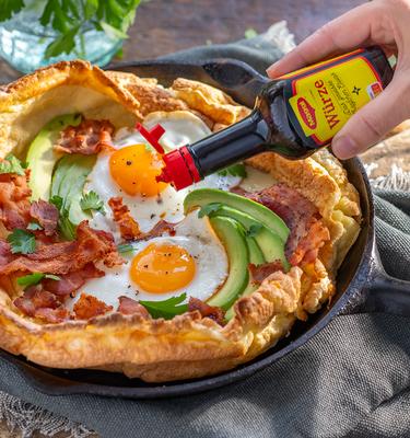Herzhafter Dutch Baby Ofenpfannkuchen