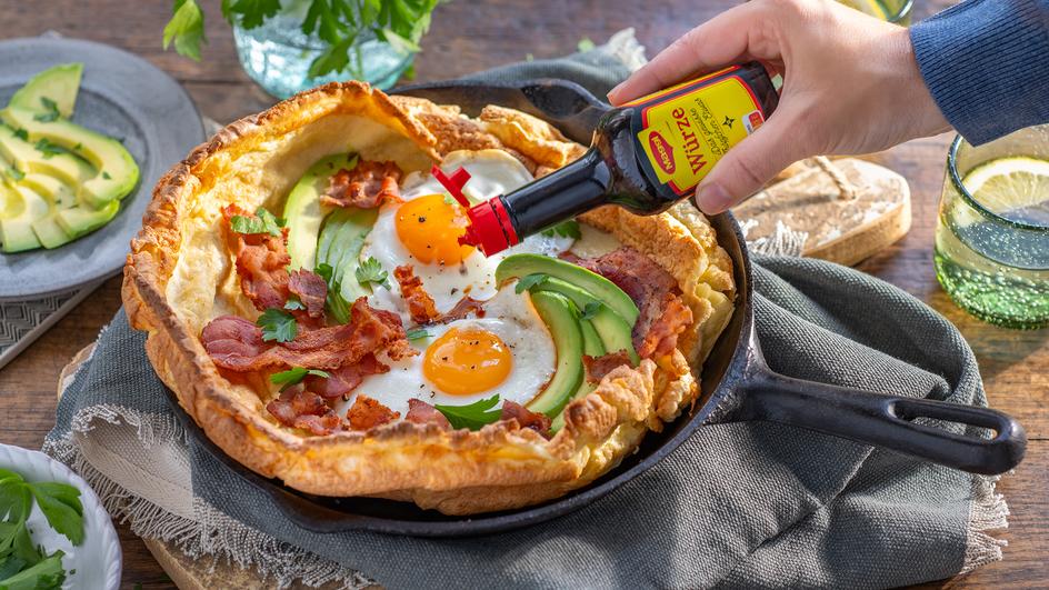Herzhafter Dutch Baby Ofenpfannkuchen
