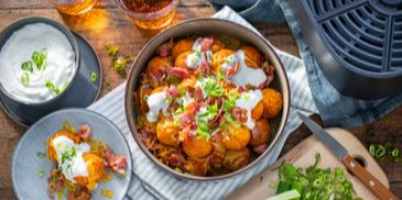 Loaded Knödel im Airfryer