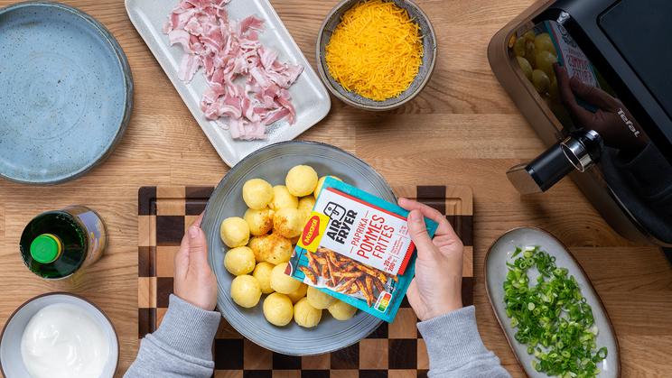 Loaded Knödel im Airfryer