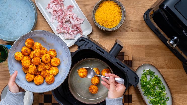 Loaded Knödel im Airfryer