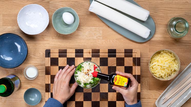 Pesto-Blätterteig Tannenbäume