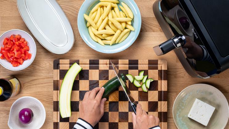 Schupfnudeln mit Gemüse im Airfryer