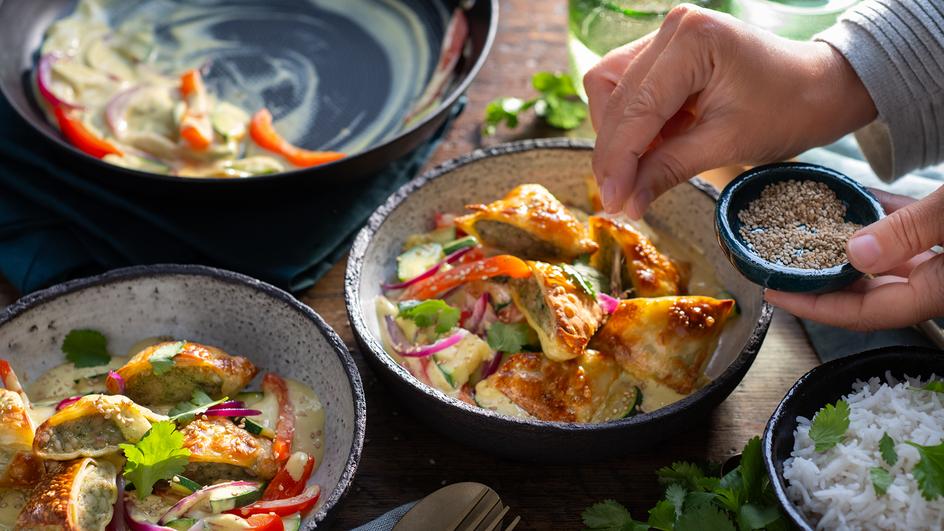 Curry mit Maultaschen