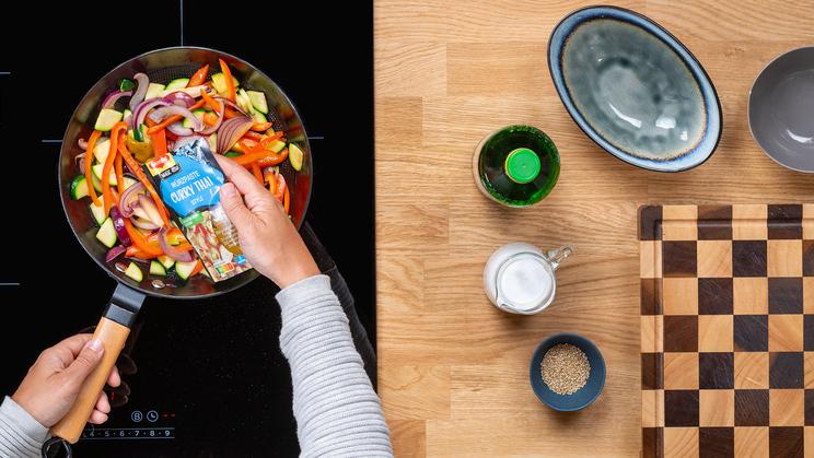 Curry mit Maultaschen