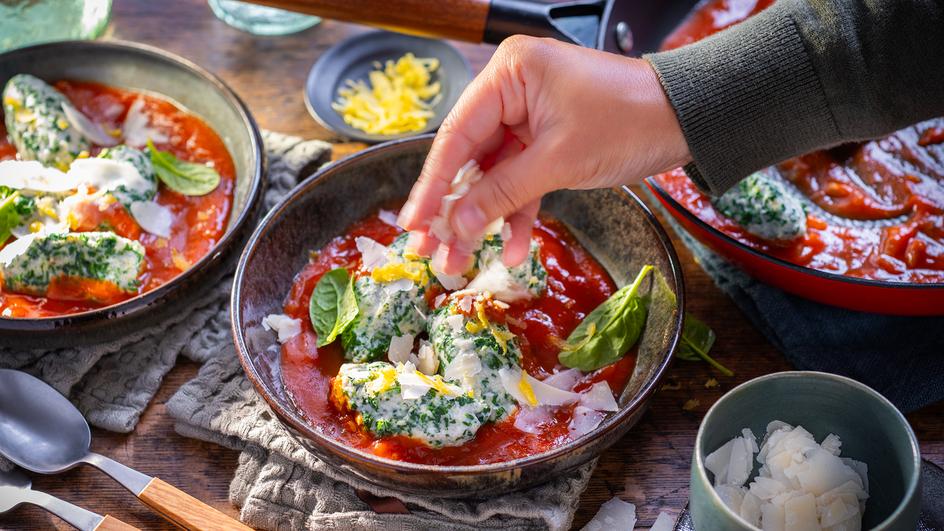 Malfatti - Ricotta-Spinat-Bällchen