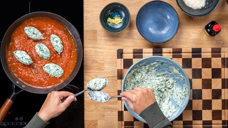 Malfatti - Ricotta-Spinat-Bällchen
