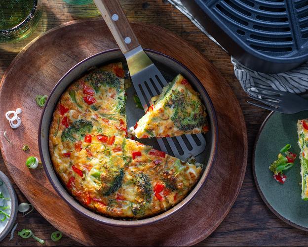 Gemüse-Frittata im Airfryer