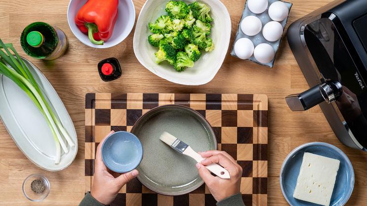 Gemüse-Frittata im Airfryer