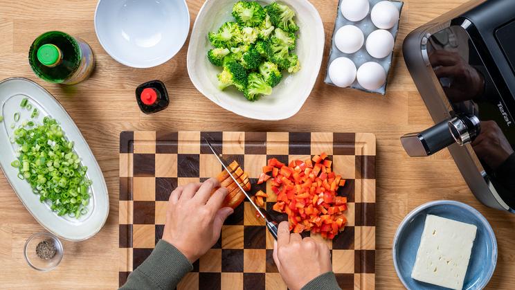 Gemüse-Frittata im Airfryer