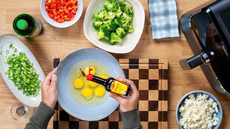 Gemüse-Frittata im Airfryer