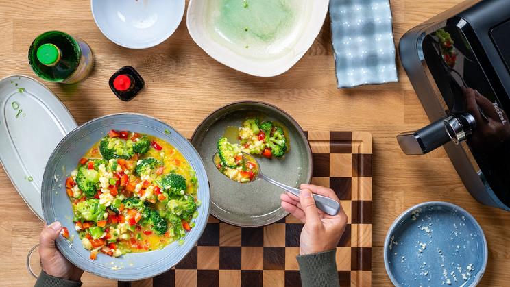 Gemüse-Frittata im Airfryer