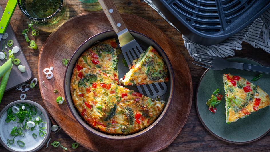 Gemüse-Frittata im Airfryer