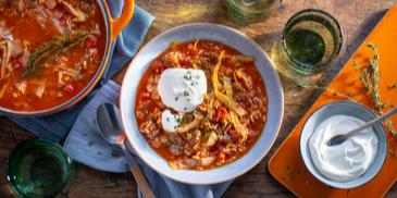 Cremiger One-Pot-Reis mit Hack und Kohl