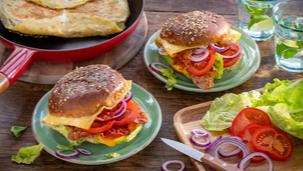 One Pan Egg Burger