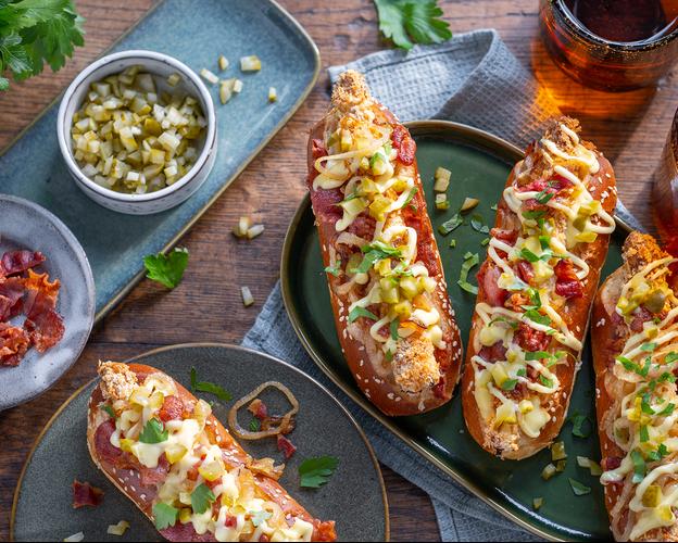 Spargel Hotdog